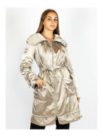 Плащ женский стальной