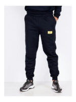 Брюки спортивные мужские темно-синие на флисе
