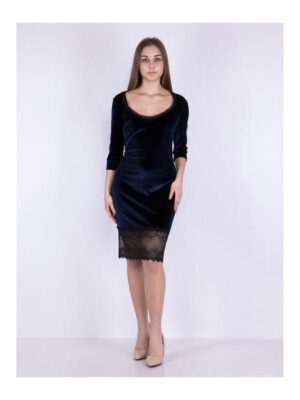 Платье темно-синее