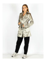 Плащ женский стальной