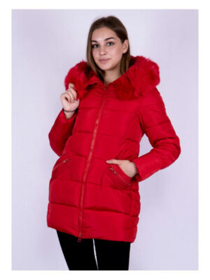 Куртка женская красная