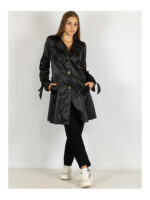 Плащ женский черный