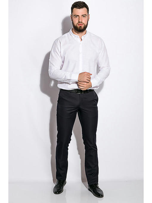 Деловая однотонная рубашкка — изображение 2