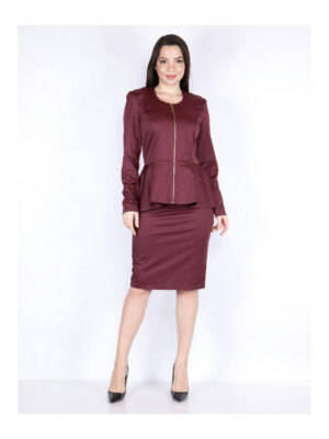 Костюм женский бордовый