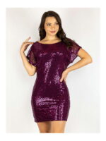 Платье бордовое