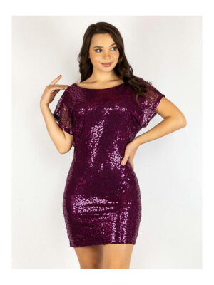 Платье бордовое