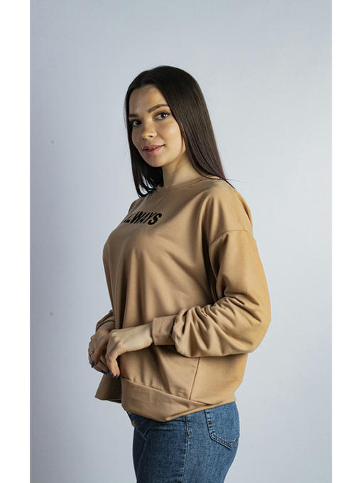 Свитшот женский бежевый — изображение 3