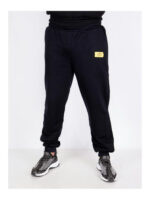 Брюки спортивные мужские чернильные на флисе