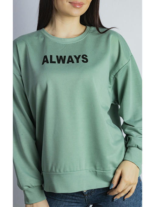 Свитшот женский мятный — изображение 4