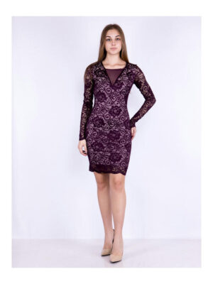 Платье сливовое