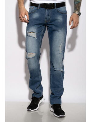 Джинсы модель Regular Fit рваные