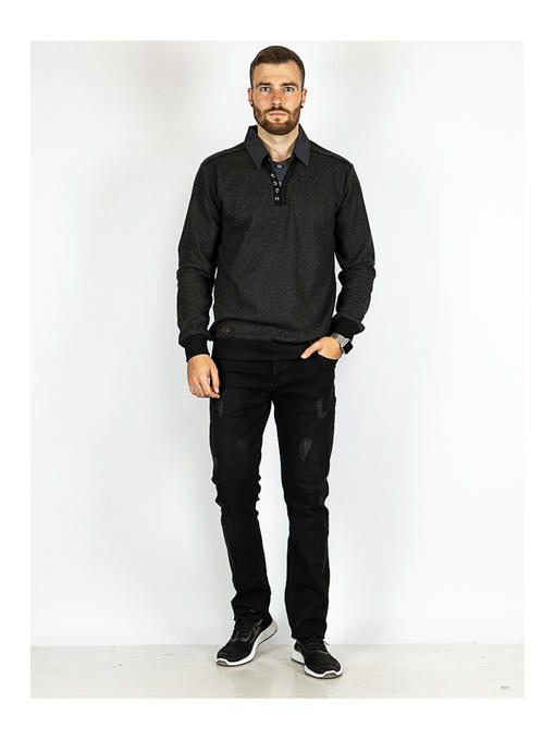 Батник мужской темно-серый — изображение 2