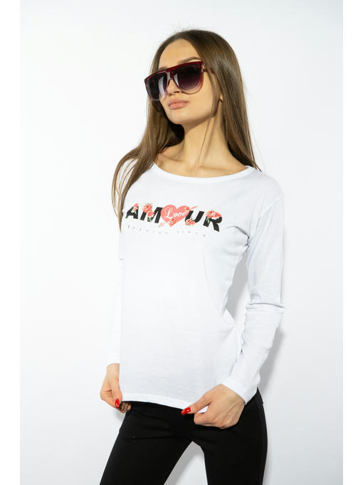 Лонгслив женский с принтом — изображение 8