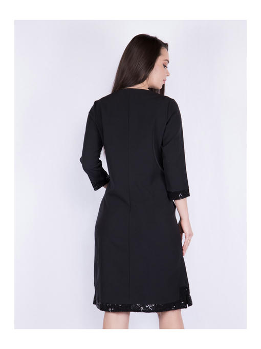 Платье батал черное — изображение 4