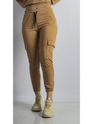 Брюки спортивные женские бежевые