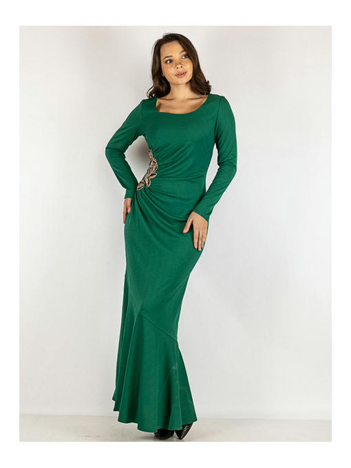 Платье зеленое