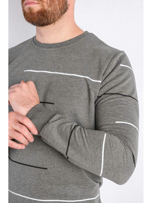 Свитшот серый мужской — изображение 5