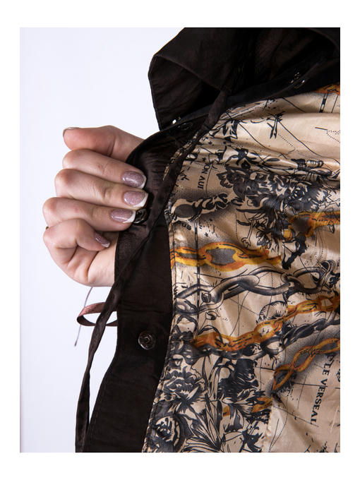 Плащ женский шоколадный — изображение 6