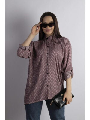 Рубашка женская цвет какао