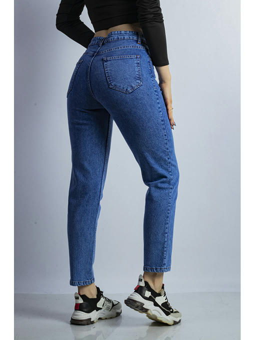 Джинсы женские синяя варенка — изображение 5