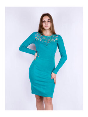 Платье бирюзовое