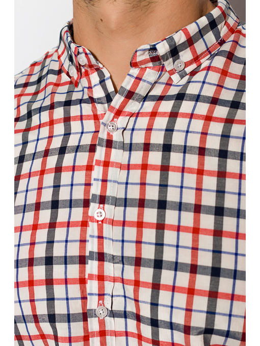 Рубашка в клетку с коротким рукавом — изображение 5