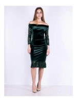 Платье темно-зеленое