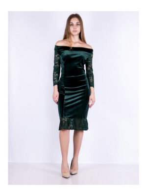 Платье темно-зеленое