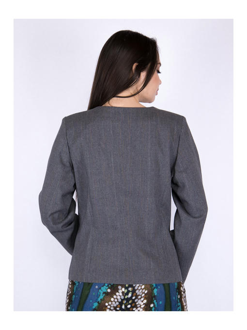 Пиджак женский серый — изображение 3