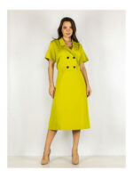 Платье батал салатовое