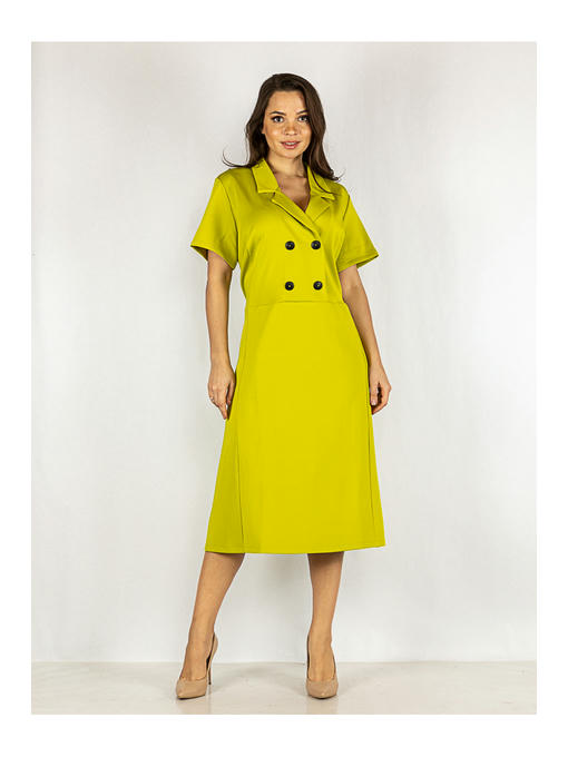 Платье батал салатовое