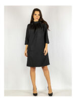 Платье грифельное