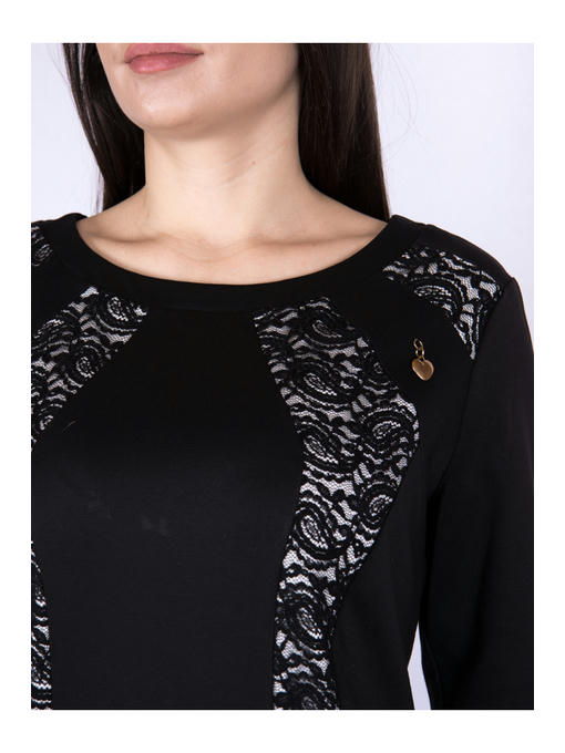 Платье батал черное — изображение 5