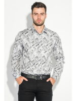 Рубашка мужская светлый принт