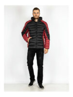 Куртка мужская черный/бордо