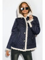 Куртка женская с меховой оборкой