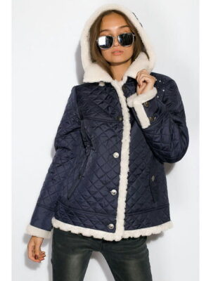 Куртка женская с меховой оборкой