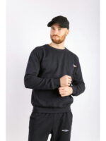 Свитшот темно-синий мужской на тонком флисе