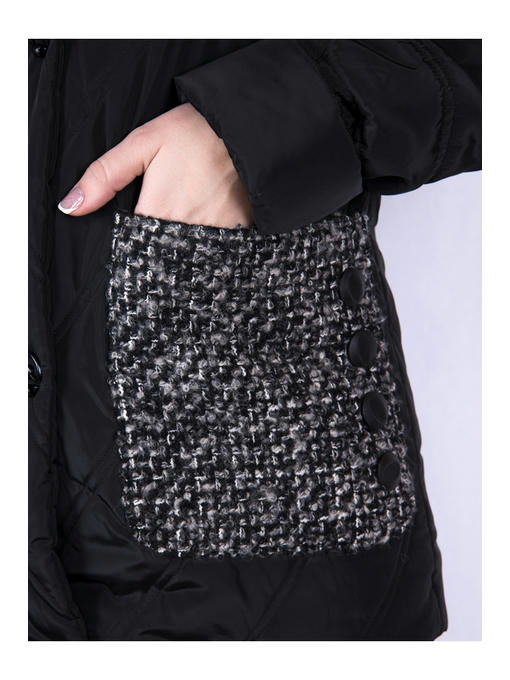 Пальто женское черное — изображение 4