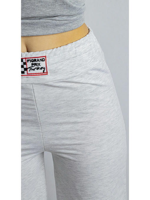 Брюки спортивные женские светло-серый — изображение 4