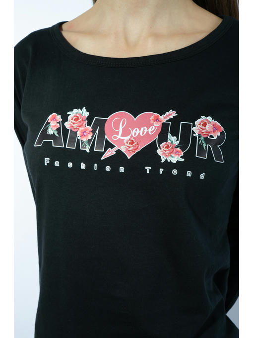 Лонгслив женский с принтом — изображение 5