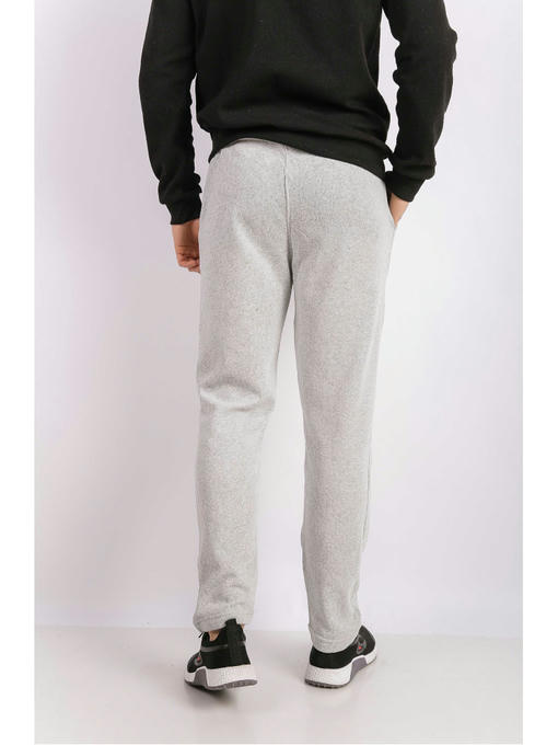 Брюки спортивные мужские светло-серые на тонком флисе — изображение 3