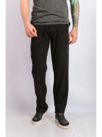 Брюки мужские черные льняные