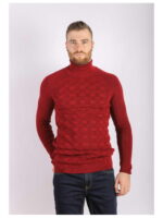 Бордовый мужской гольф