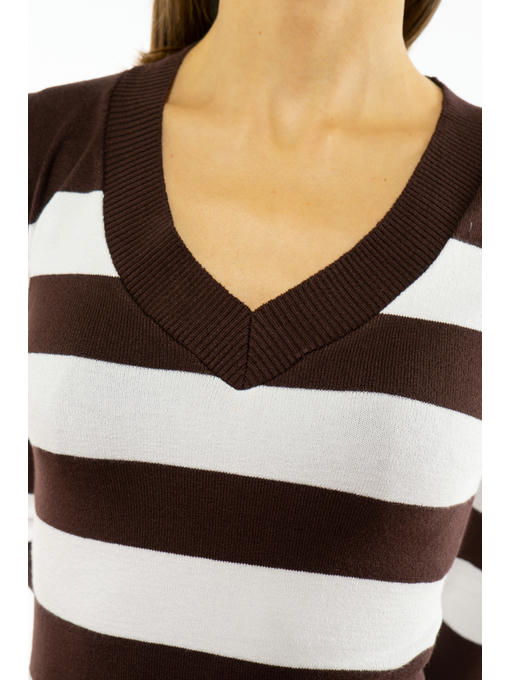 Пуловер женский с V-образным вырезом — изображение 5