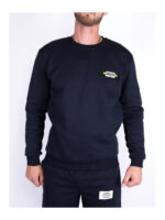 Свитшот мужской темно-синий на флисе