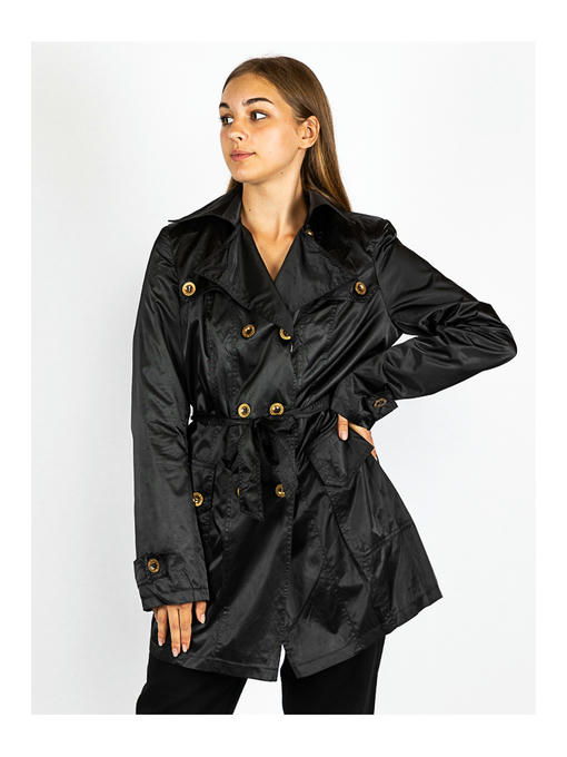 Плащ женский черный
