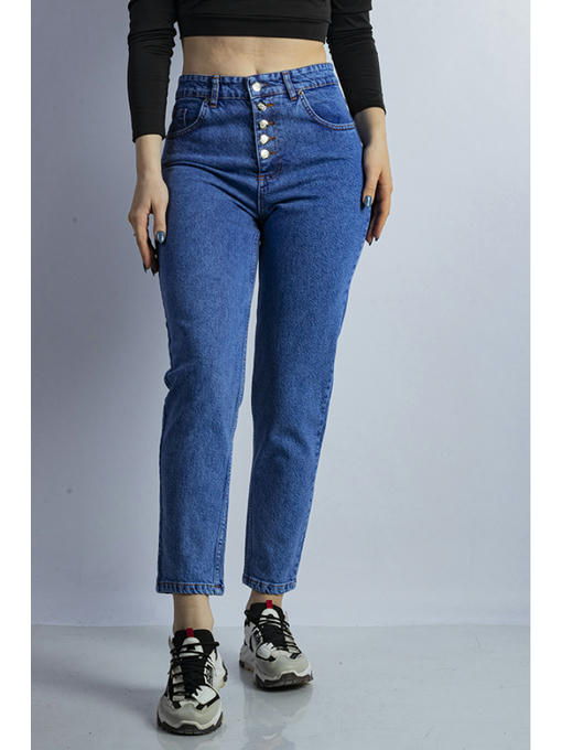 Джинсы женские синяя варенка — изображение 3