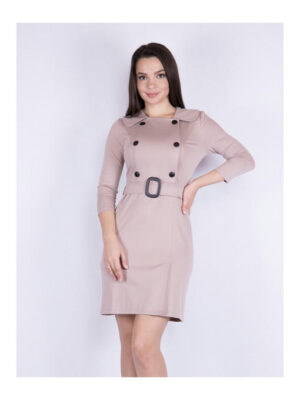 Платье цвет пудровый