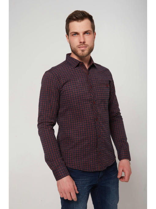 Рубашка мужская в клетку — изображение 2